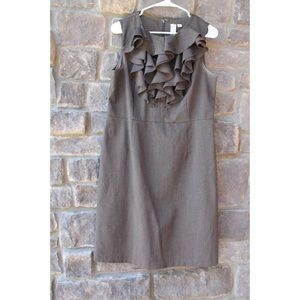 Gray Ruffled Dress